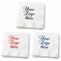 Elegant paper napkins with logo - Coined Edges