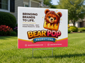 Yard Sign with stakes - 10mm Corrugated Plastic